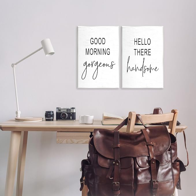 Romantic Greetings Love, 13 x 19 Inch Mounted Print on Wall Plaque Set | Stupell Industries · By Lettered and Lined · Ready to hang · Thoughtful gift for any occasion · Made in USA