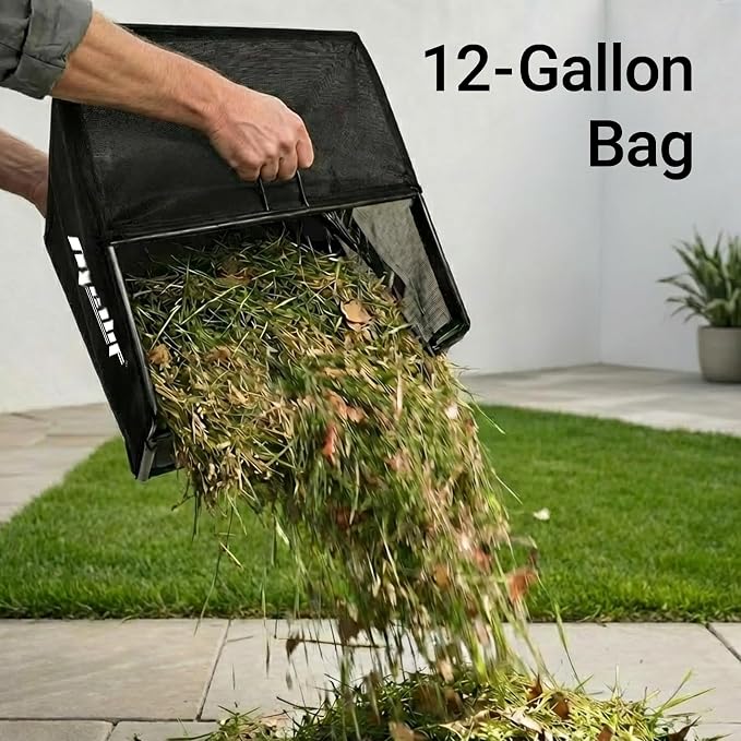 Cordless Dethatcher and Scarifier Compatible with Milwaukee 18V Battery | Tool Only, 15" Electric Brushless Lawn Dethatcher, Dual Battery Powered, Air Boost Technology, 12-Gal Collection Bag,5 Depths