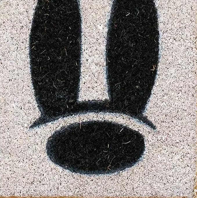Gertmenian Disney Mickey Mouse Coir Doormat - 2x3 Welcome Mat (2-Pack), Ideal for High Traffic Areas in Front Door, Garage, Entryway - Mickey Hello Fall/Plaid, 46643