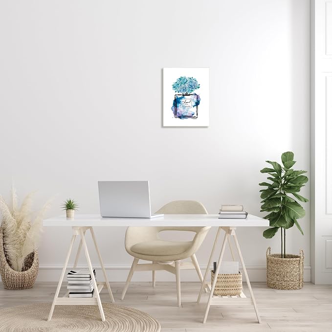 Watercolor Perfume Bottle, 13 x 19 Inch Mounted Print on Wall Plaque | Stupell Industries · By Amanda Greenwood · Ready to hang · Made in USA