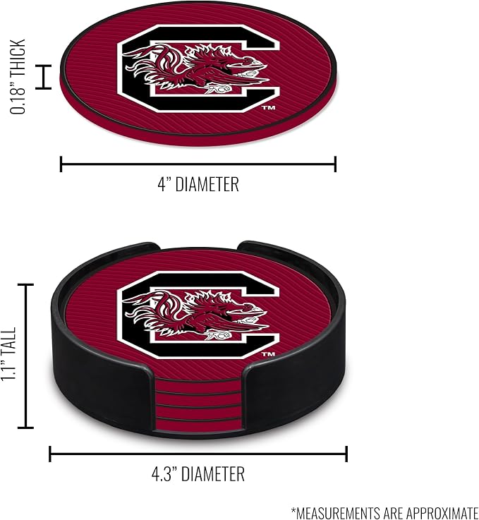 Rico Industries NCAA 4pack Coaster Set - Classic Favorites