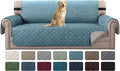 H.VERSAILTEX Reversible Couch Cover for 3 Cushion Couch Water Resistant Sofa Cover Seat Width Up to 66" Washable Furniture Protector Cover for Dogs/Cats/Pets(Sofa, Cameo Blue/Beige)