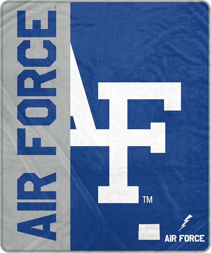 Proformance Home NCAA Air Force Falcons Endzone Ultra Soft Tailgate Throw