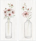 Pink Blooms Bouquet, 7 x 17 Inch Mounted Print on Wall Plaque Set | Stupell Industries · By Janet Tava · Ready to hang · Made in USA
