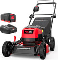 PowerSmart 17" 40V Electric Cordless Lawn Mower, 3-in-1 Brushless Push Lawn Mower, Lightweight, Foldable Handles