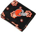 Vera Bradley Women's Fleece NFL Oversized Throw Blanket (Multiple Teams Available), Clevelandbrownsonbrown/Orangebandana, One Size