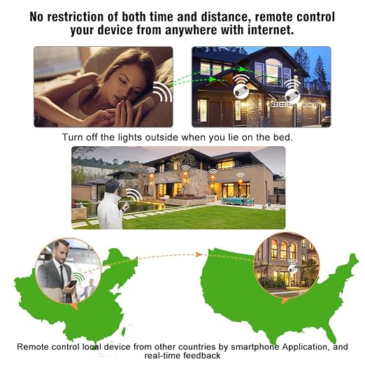 eMylo Smart WiFi Light Switch Wireless Relay Switch Module Remote Control Home Automation Timers Compatible with Alexa Echo Google Home iPhone Android App (6)