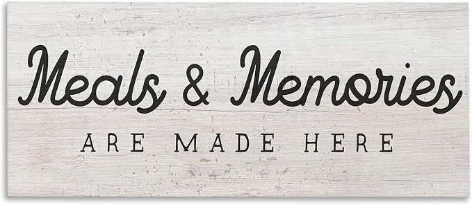 Rustic Kitchen Meals, 10 x 24 Inch Canvas Wall Art | Stupell Industries · By Lil' Rue · Ready to hang · Cozy country charm for kitchen or dining room · Made in USA