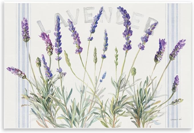 Stupell Industries 'Lavender Floral Cluster', Wall Plaque Art, 15 x 10 Inches, Easy to Hang and Sturdy, Made in USA, by Danhui NAI