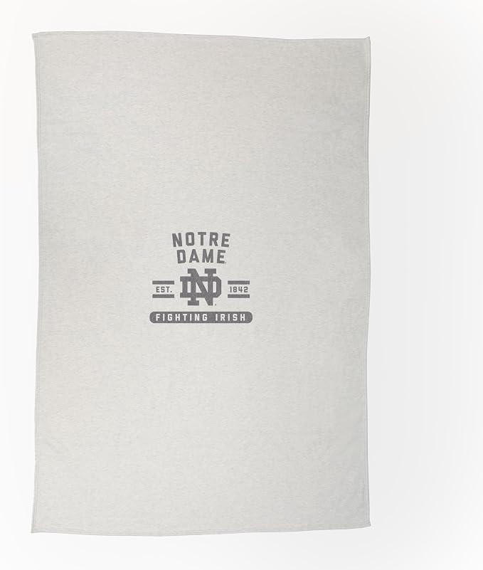 Logo Brands NCAA Sweatshirt Blanket - Officially Licensed Soft Throw Blanket for Fans, Cozy Game Day Blanket, Vintage-Style, Great Gift for Students & Alumni