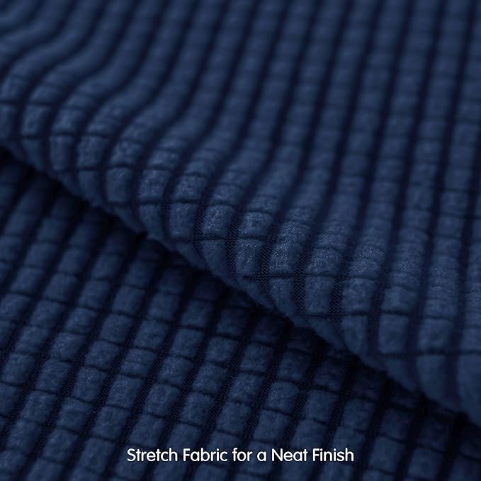 SUBRTEX 5 Pieces Stretch Sofa Slipcover Sets Couch Cover Sets Backrest Cushion Covers Furniture Protector Collection Set for Oversize Sofa Loveseat Chair Slip Covers(Medium, Navy)
