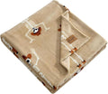 Wrangler - Throw Blanket, 50 x 70, Ultra-Soft Printed Plush Bed & Couch, Cozy Decorative Throw, Cute Ghosts Purple, Skeleton Rodeo Brown