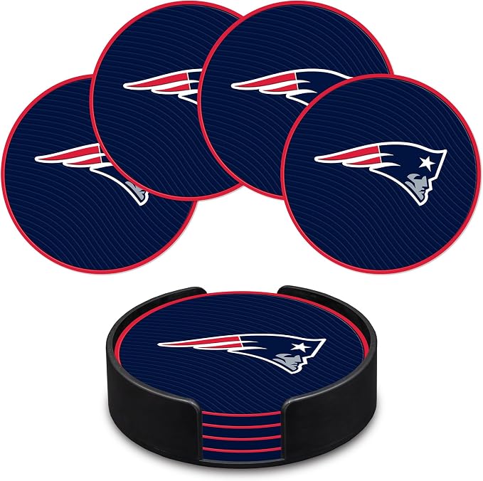 Rico Industries NFL Football Classic Favorites: PVC Coaster Set (4-Pack)