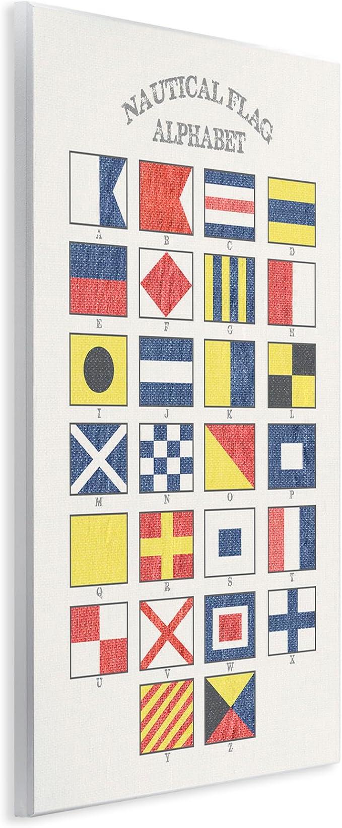 Stupell Industries 'Nautical Flag Alphabet'| Wall Plaque Art | Stupell Industries | 10 x 15 Inches, Easy to Hang and Sturdy, Made in USA, by Lil' Rue