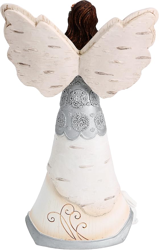 Pavilion Gift Company - Elements 82313 Friends are a Blessing Collectible Figurine, Angel Holding Bunny, 6-Inch