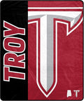 Proformance Home NCAA Troy Trojans Endzone Ultra Soft Tailgate Throw