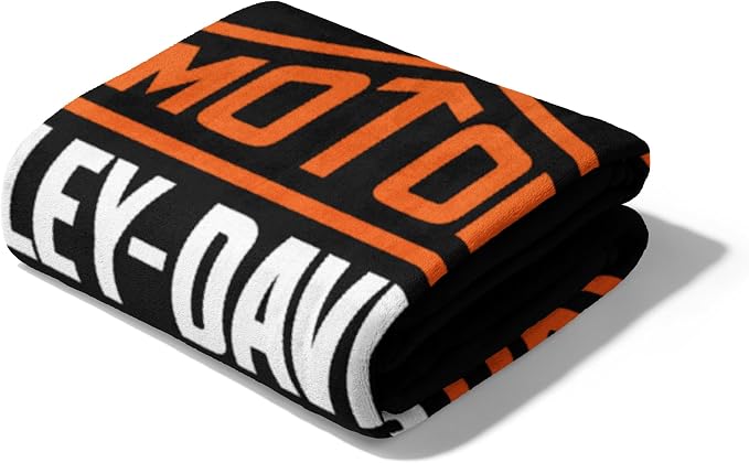 Harley-Davidson Classic Shield Silk Touch Throw Blanket, 46 x 60 in | 100% Polyester, Velvety Feel, Lightweight Warmth, Couch Bed Chair Lounging, Giftable Indoor Comfort