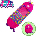 Happy Nappers 2-in-1 Pillow & Sleepy Sack Pink Unicorn, 54x20 Medium | Plush animal opens into a cozy sleeping bag for kids ages 3 and up. Machine washable, soft play pillow for napping at home