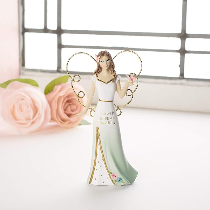 Pavilion Gift Company Aunt You Fill Our Lives with Love - 5.5 Inch Collectible Angel Figurine