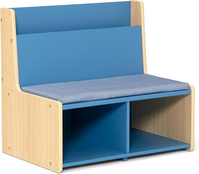 Delta Children - GapKids Reading Nook with Padded Bench - Greenguard Gold Certified, Indigo Blue