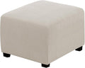 H.VERSAILTEX Ottoman Cover Slipcover Rectangle Fit Length 35"-45" Footrest Sofa Slipcovers Stool Cover Footstool Protector Covers Feature Stretch Thick Soft Jacquard Fabric Washable - Island Foissi
