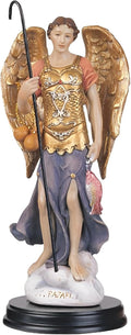 ICE Armor 5" H Archangel Raphael Statue Angel of Healing Holy Figurine Religious Decoration Office Desk/Home/Living Room/Table Decor, Perfect House Warming Gifts for New Home