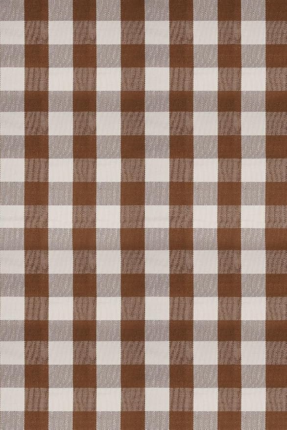 Buffalo Plaid Outdoor Rug 4x6 Ft Coffee and White Checkered Area Rug Washable Fall Indoor Outdoor Rugs for Entryway,Hallway, Kitchen, Living Room, Dining Room, Bedroom
