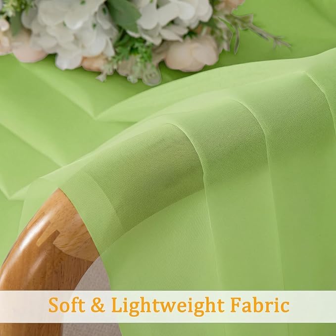 Gwine Short Kitchen Sheer Curtains 24 Inch Length - Image 8