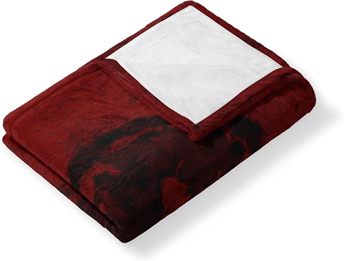 Mortal Kombat Silk Touch Throw Blanket – Logo Red, Ultra-Soft Fleece, Plush & Lightweight, 50 x 60