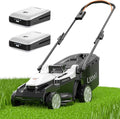 Litheli 40V (2 x 20V) 16" Electric Lawn Mower Cordless, Brushless Lawnmower with 6-Height Adjust, Portable & Lightweight Push Battery Powered Lawn Mower (2 * 4.0AH Batteries Included)