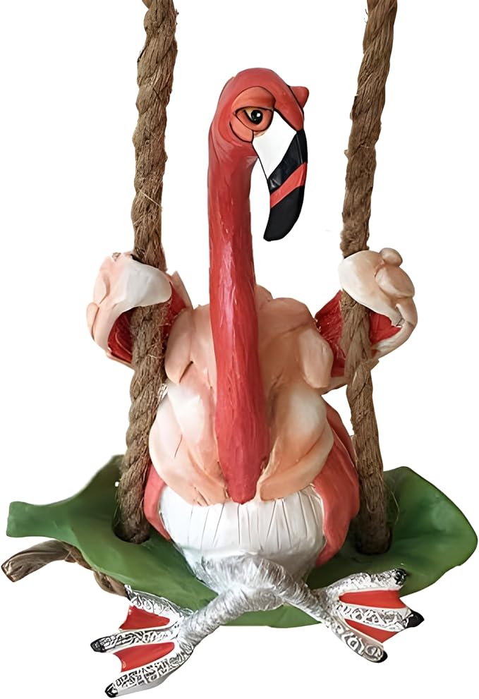 Blue Sky Ceramics Flamingo Garden Swinger, Multi (20487)