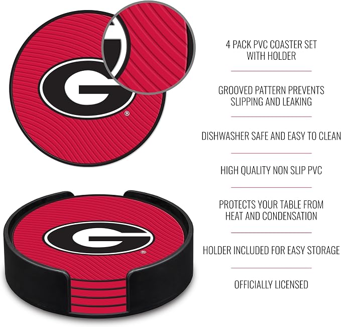Rico Industries NCAA 4pack Coaster Set - Classic Favorites