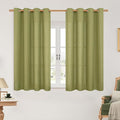 LAMIT Moss Green Linen Curtains 45 inch by LAMIT