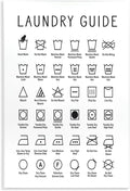 'Minimal Laundry Guide Chart'| Wall Plaque Art | Stupell Industries | 13 x 19 Inches, Easy to Hang and Sturdy, Made in USA, by Lettered and Lined