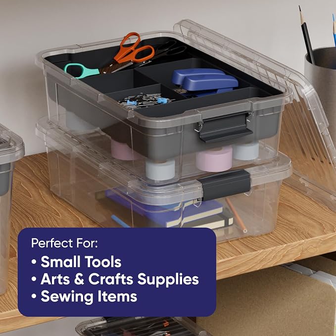 Superio Storage Container Organizing Tray for Superio Bin or Drawer Plastic Organize Sewing, Crafts