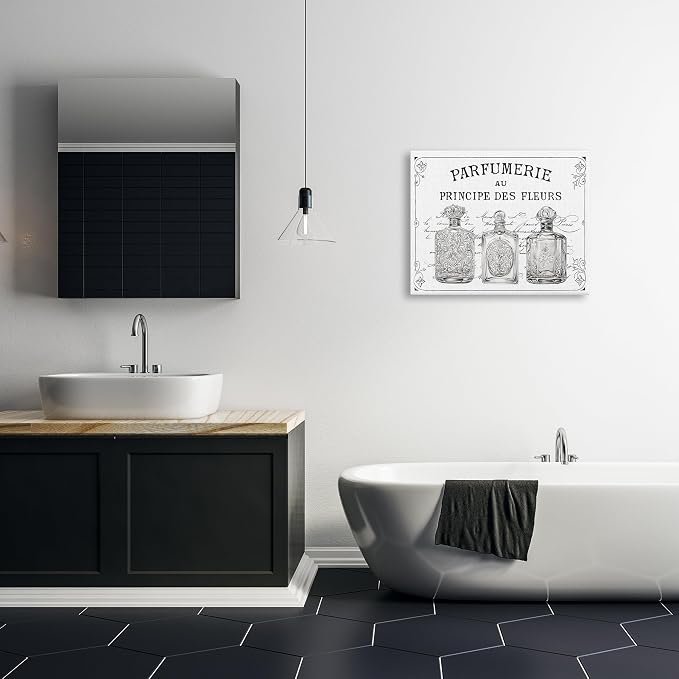 Stupell Industries Vintage French Perfumery, 24 x 30 Inch Canvas Wall Art | Stupell Industries · By Lettered and Lined · Ready to hang · Elegant French country charm for bathroom or hallway