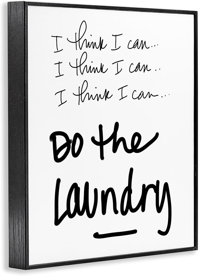 Humor Laundry Motivation Quote, 11 x 14 Inch Framed Giclée Print | Stupell Industries · By SD Graphics Studio · Ready to hang · Great gift for laundry room decor · Made in USA
