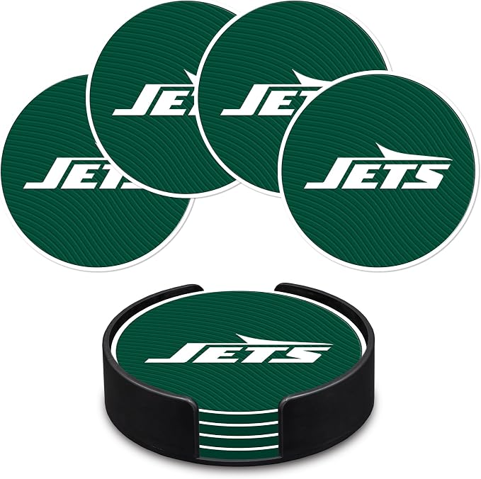 Rico Industries NFL Football Classic Favorites: PVC Coaster Set (4-Pack)