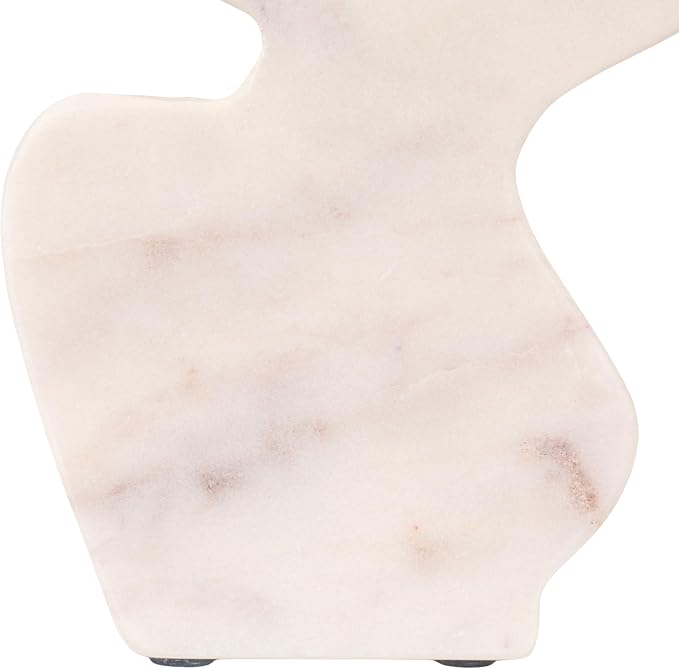 Decorative Abstract Marble Sculptures, Set of 2 Styles, White