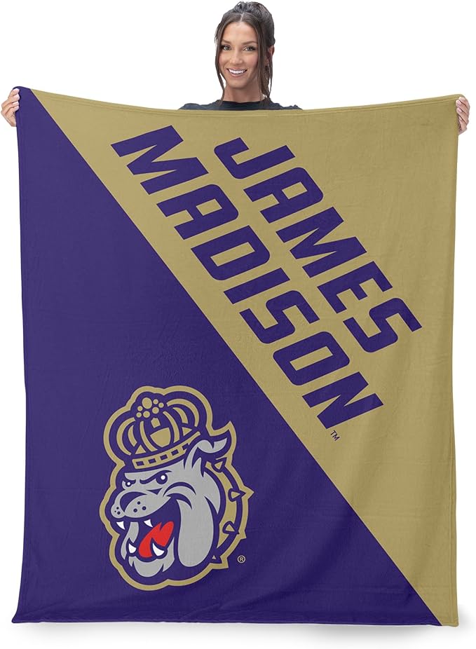 Northwest NCAA Silk Touch Throw Blanket, Ultra Soft Plush Polyester, Lightweight Warm Decorative Fan Gift, 46 x 60 in