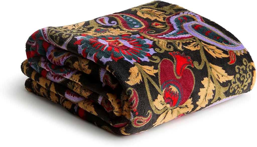 Vera Bradley Women's Fleece Throw Blanket – Soft Plush Blanket for Couch, Bedroom & Home Décor