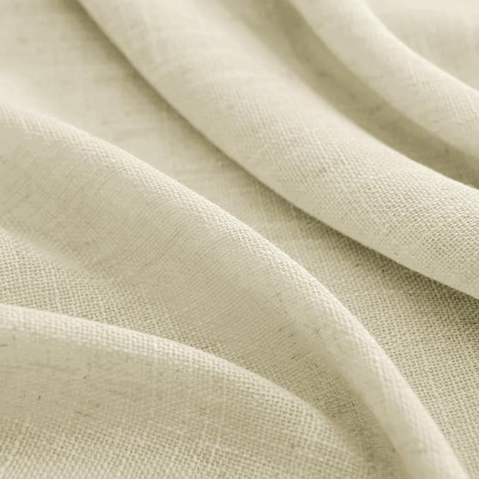 Joydeco Linen Curtains 72 Inch Length 2 Panels Set, Light Filtering Curtains - Image 8