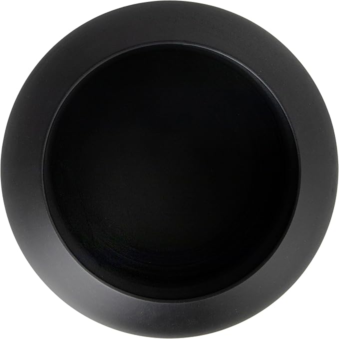 Bloomingville Minimalist Round Mango Wood Bowl, Black