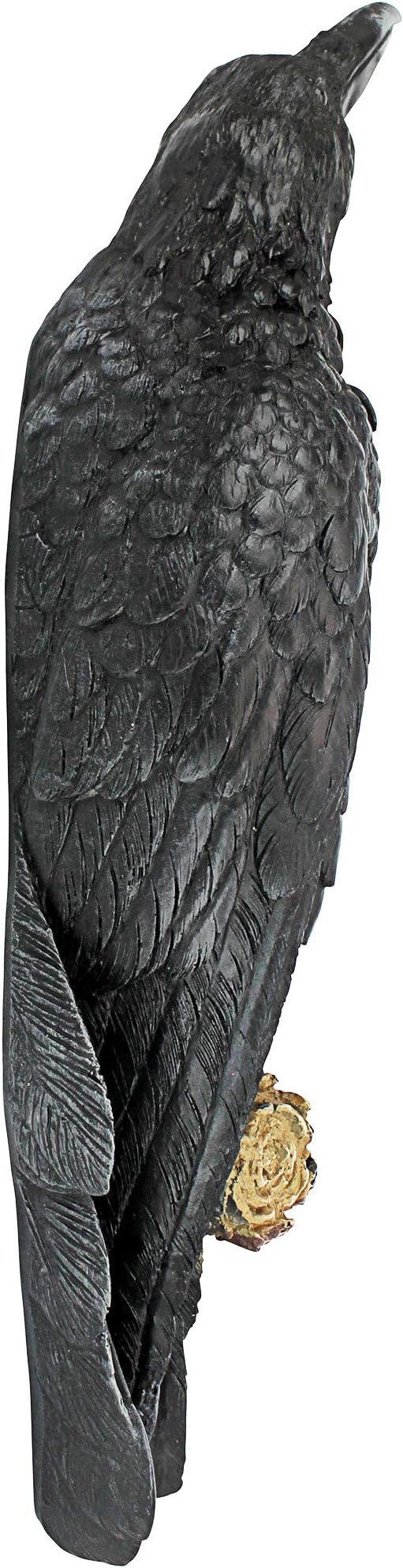 Design Toscano The Raven's Perch Gothic Decor Wall Sculpture, Single