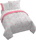 Disney Minnie Mouse Queen Comforter Set 7 Piece Bedding for Girls, Grey | Bed in a Bag, Comforter Sheets Shams Pillowcases, Official Product, Soft Microfiber, Machine Washable, Girls Gift