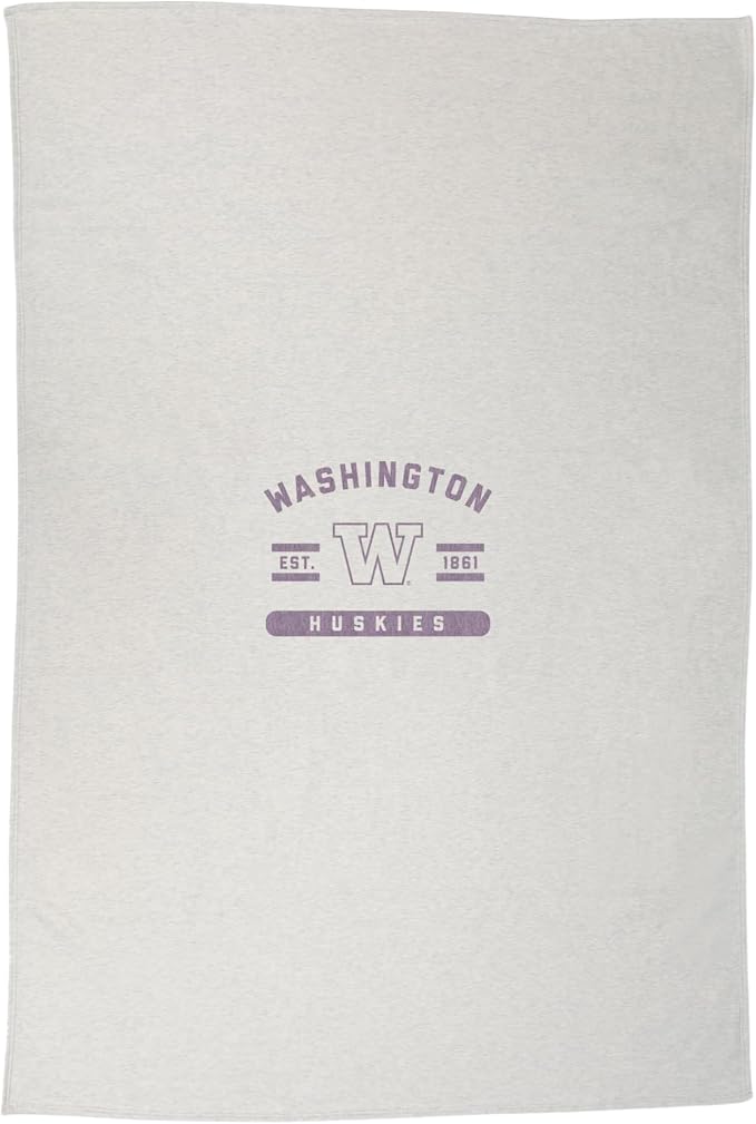 Logo Brands NCAA Sweatshirt Blanket - Officially Licensed Soft Throw Blanket for Fans, Cozy Game Day Blanket, Vintage-Style, Great Gift for Students & Alumni