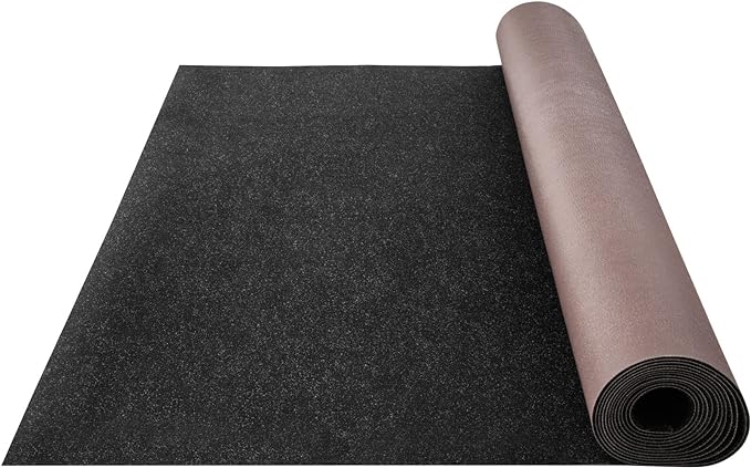 Happybuy 6 ft x 18 ft Charcoal Black Marine Carpet for Boats Waterproof - 0.18" Thick Indoor Outdoor Rug Carpet Roll for Home Patio Porch Deck