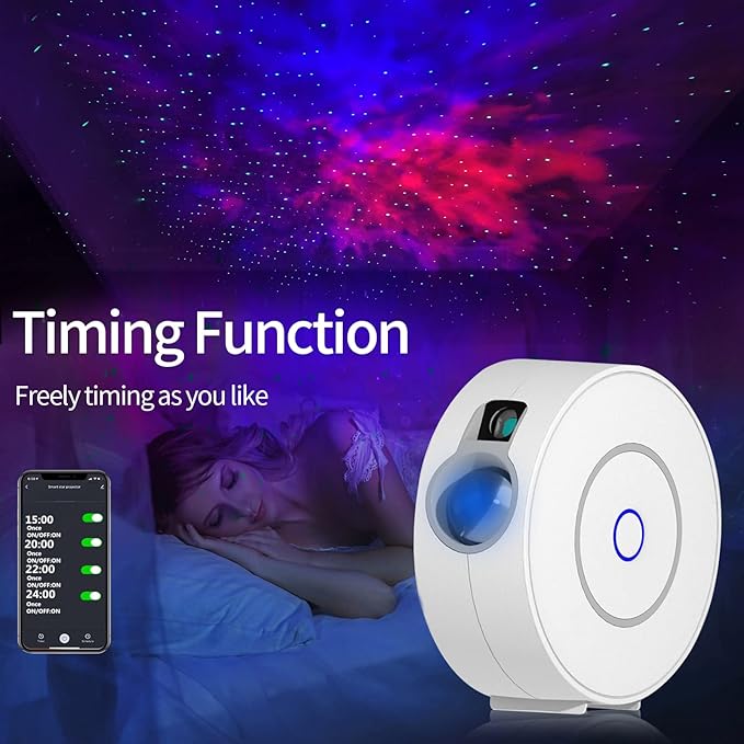 CHIGIH Galaxy Projector, LED Starry Sky Nebula Night Light Star Projector | Bedroom Ceiling Projector, App & Voice Controlled Northern Lights Projector for Room Party Decor, Teen Women Birthday Gifts