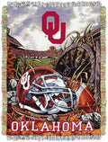 Officially Licensed NCAA "Home Field Advantage" Woven Tapestry Throw Blanket, 48" x 60", Multi Color