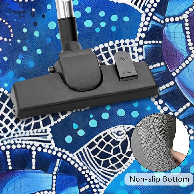 Turtle Animals Half Round Door Mat Non Slip Half Circle Rugs | Abstract Blue Washable Half Moon Rug Semi Circle Rugs Indoor Entrance Floor Carpet for Kithen Bedroom Fireplace Decor